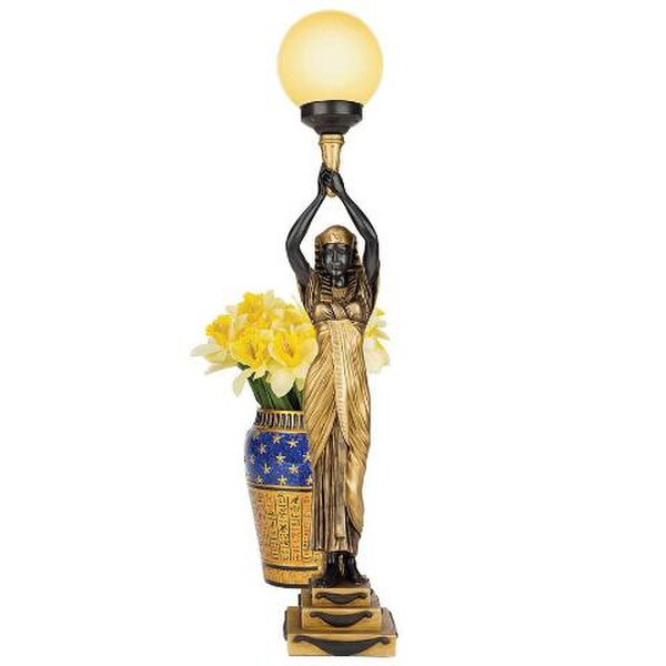 Dramatic Sculpture Lamp Egyptian Goddess of the Night Illuminated Statue